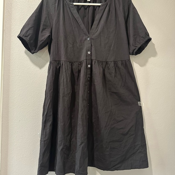 LOFT Elegant Black Button-Down Dress Size S - Picture 2 of 6